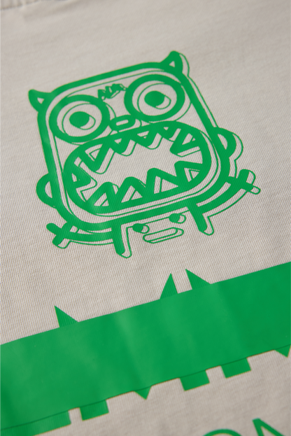 Little Monster Thick Plate Printed T-shirt