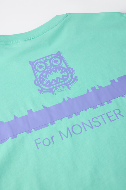 Little Monster Thick Plate Printed T-shirt