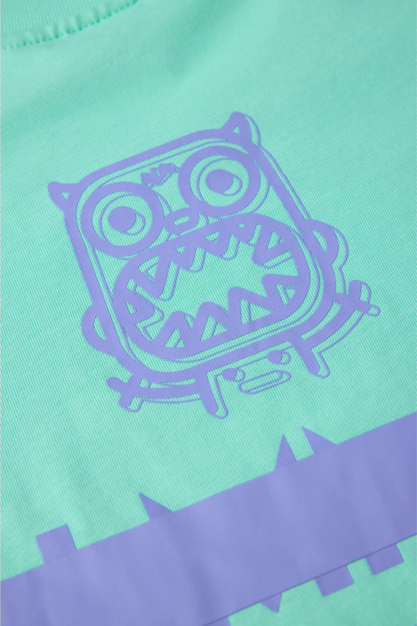 Little Monster Thick Plate Printed T-shirt