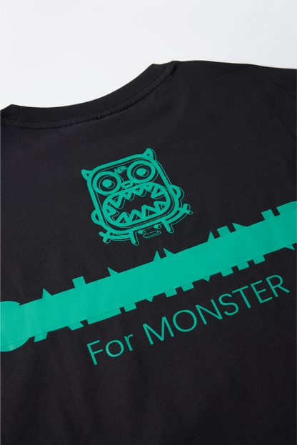 Little Monster Thick Plate Printed T-shirt