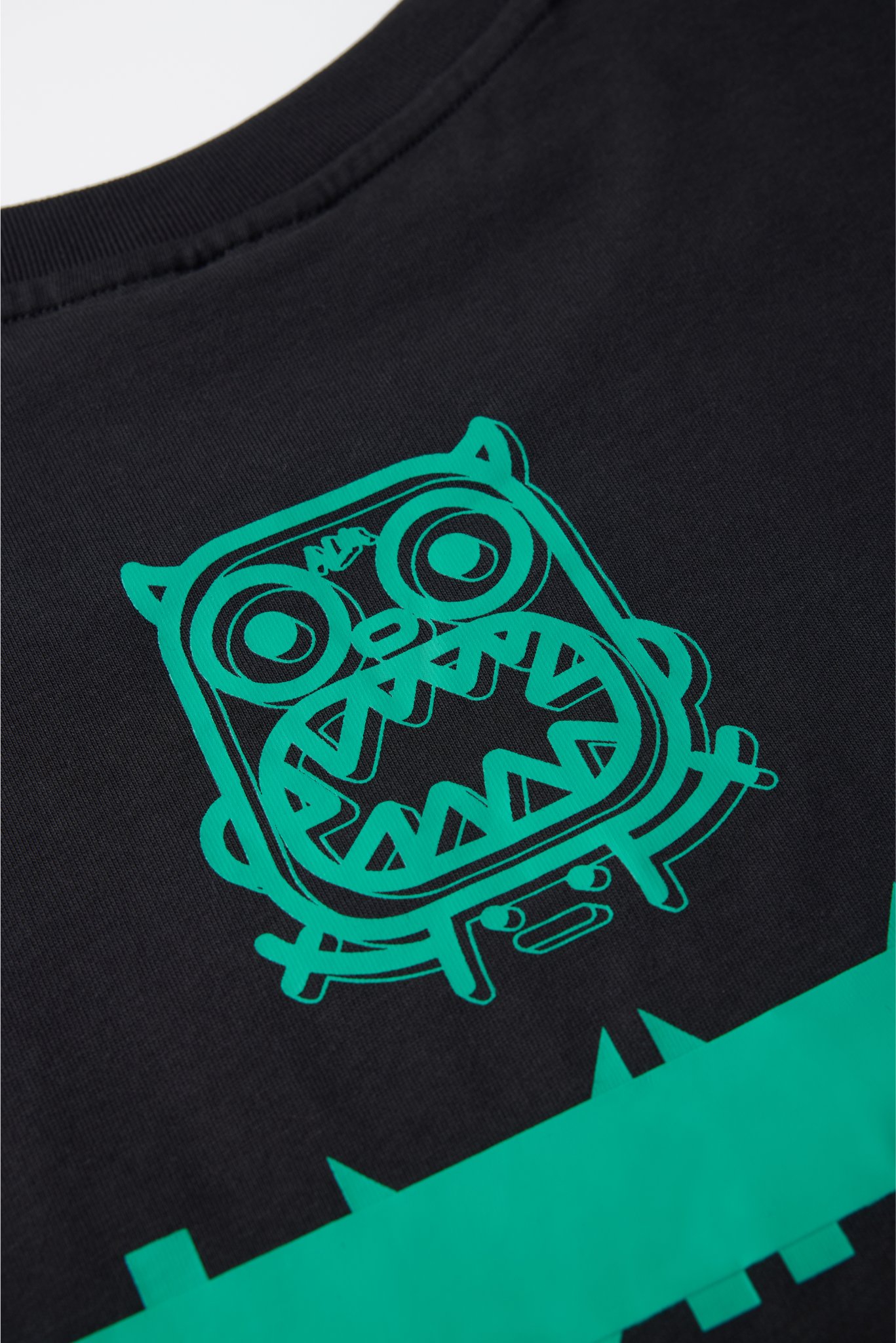 Little Monster Thick Plate Printed T-shirt