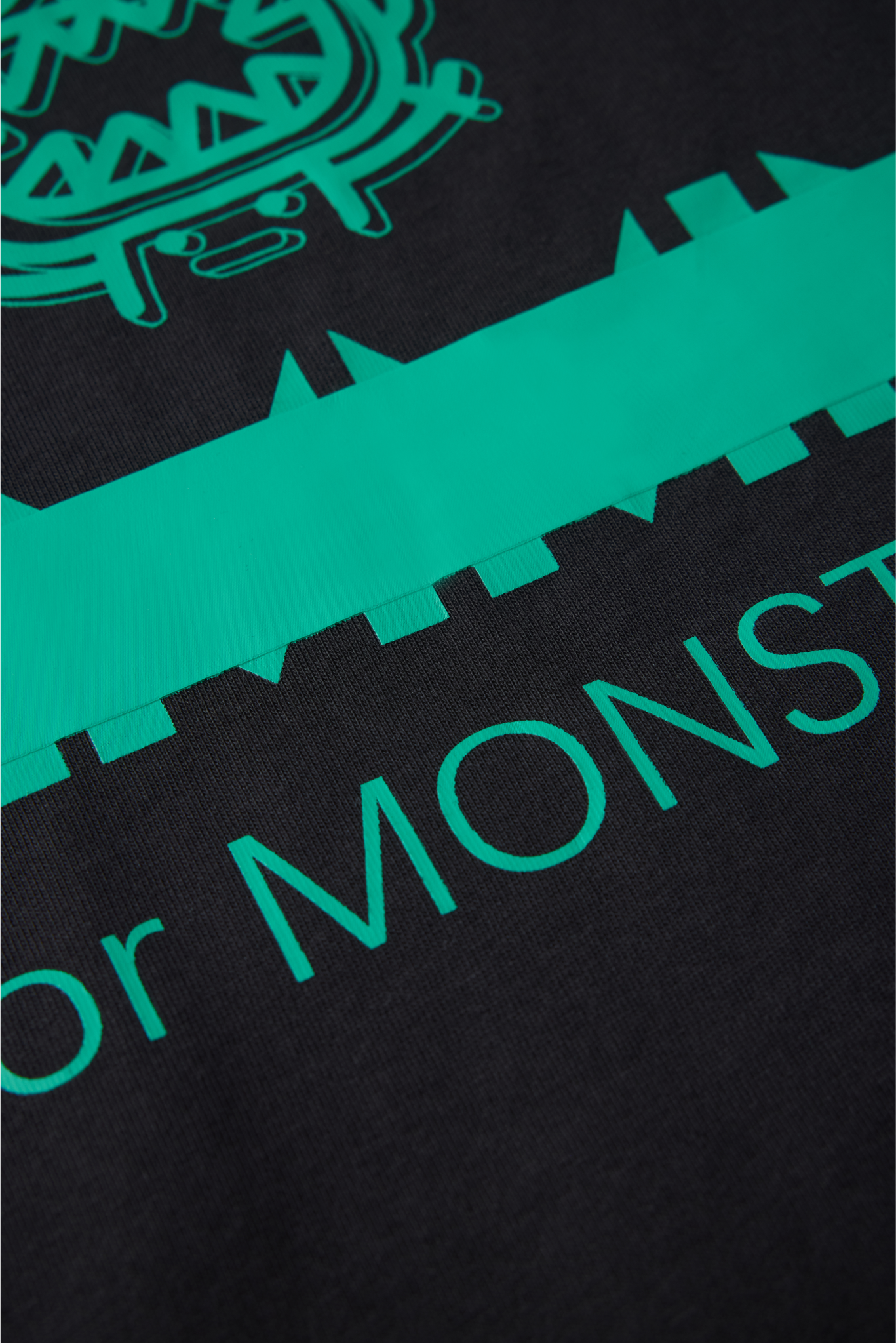 Little Monster Thick Plate Printed T-shirt