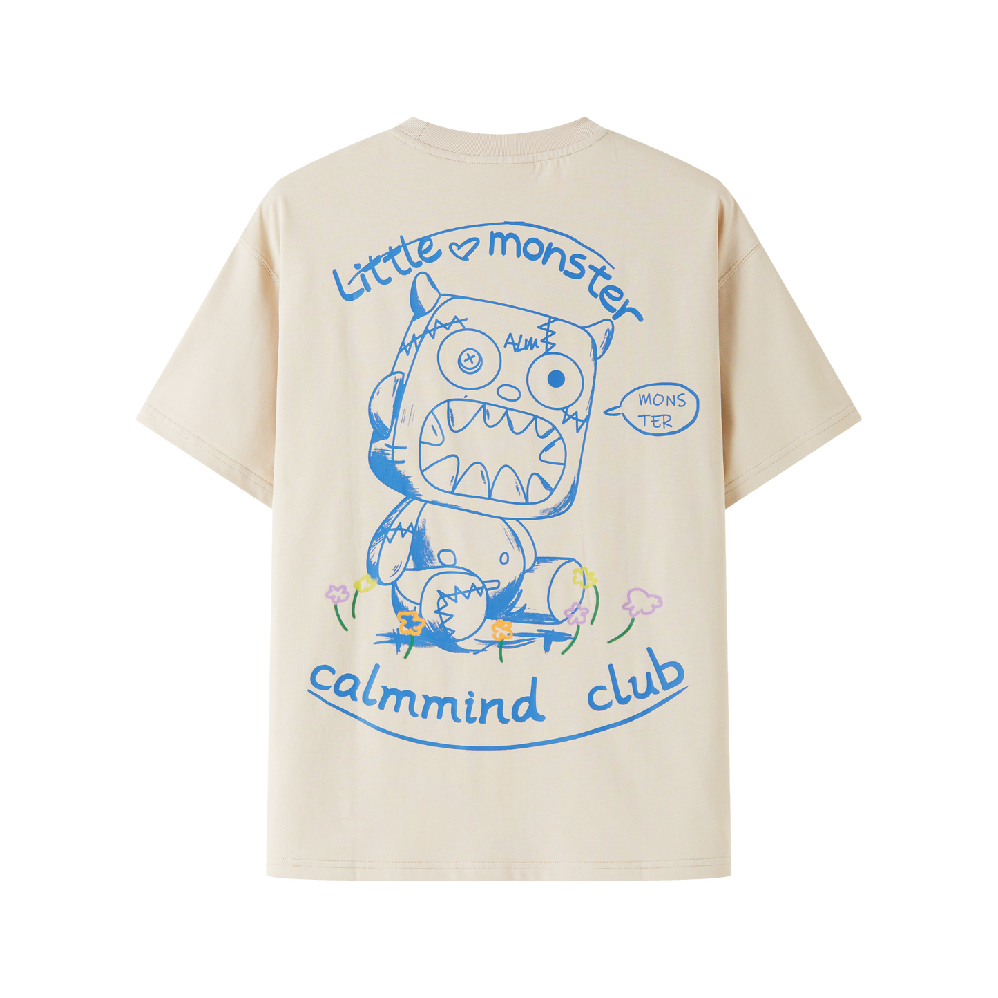 "Dream Monster" pencil hand-drawn T-shirt