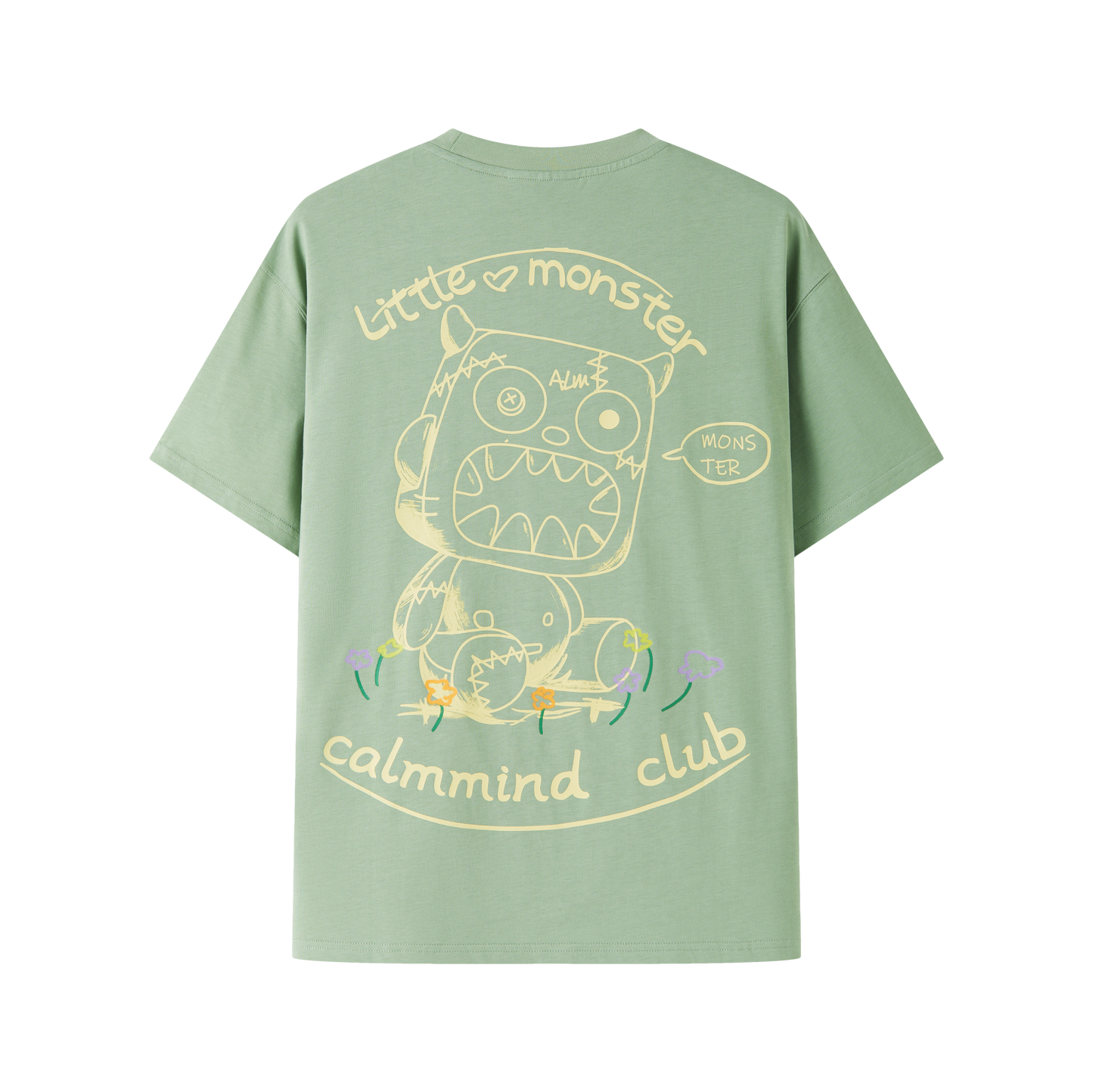 "Dream Monster" pencil hand-drawn T-shirt