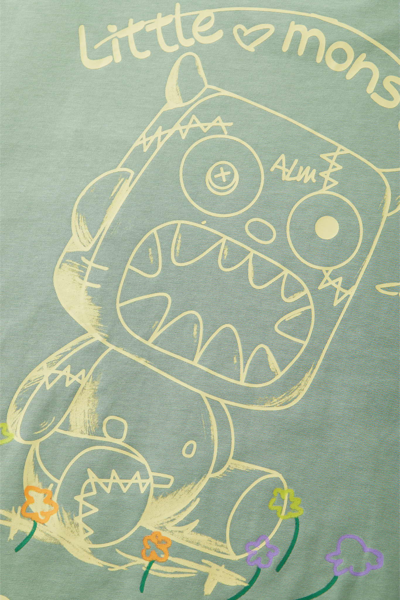 "Dream Monster" pencil hand-drawn T-shirt