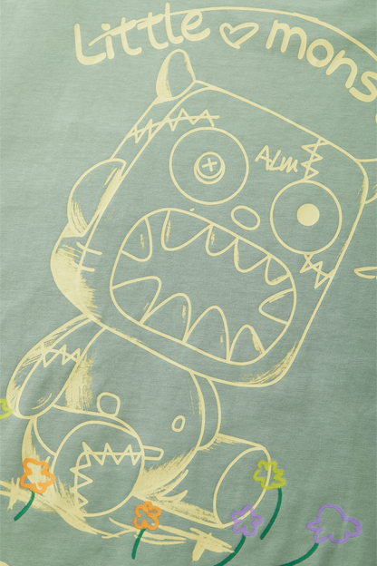 "Dream Monster" pencil hand-drawn T-shirt