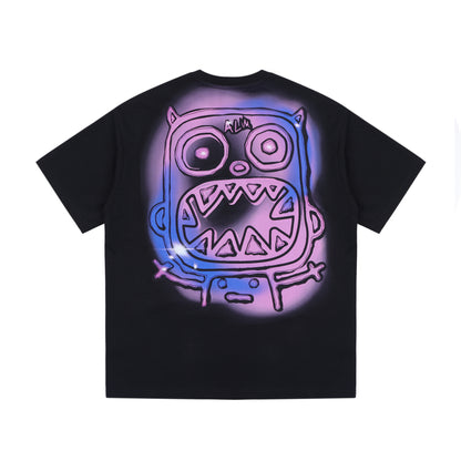Neon hand-painted T-shirt