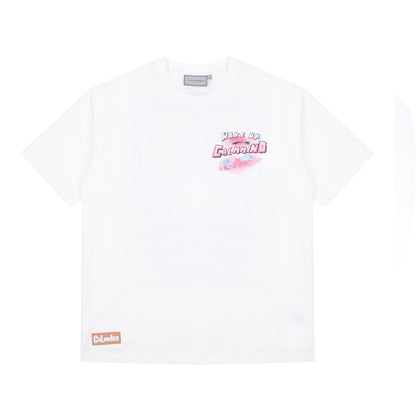 Neon hand-painted T-shirt