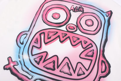 Neon hand-painted T-shirt