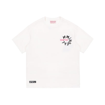 Rotating letter patch T-shirt