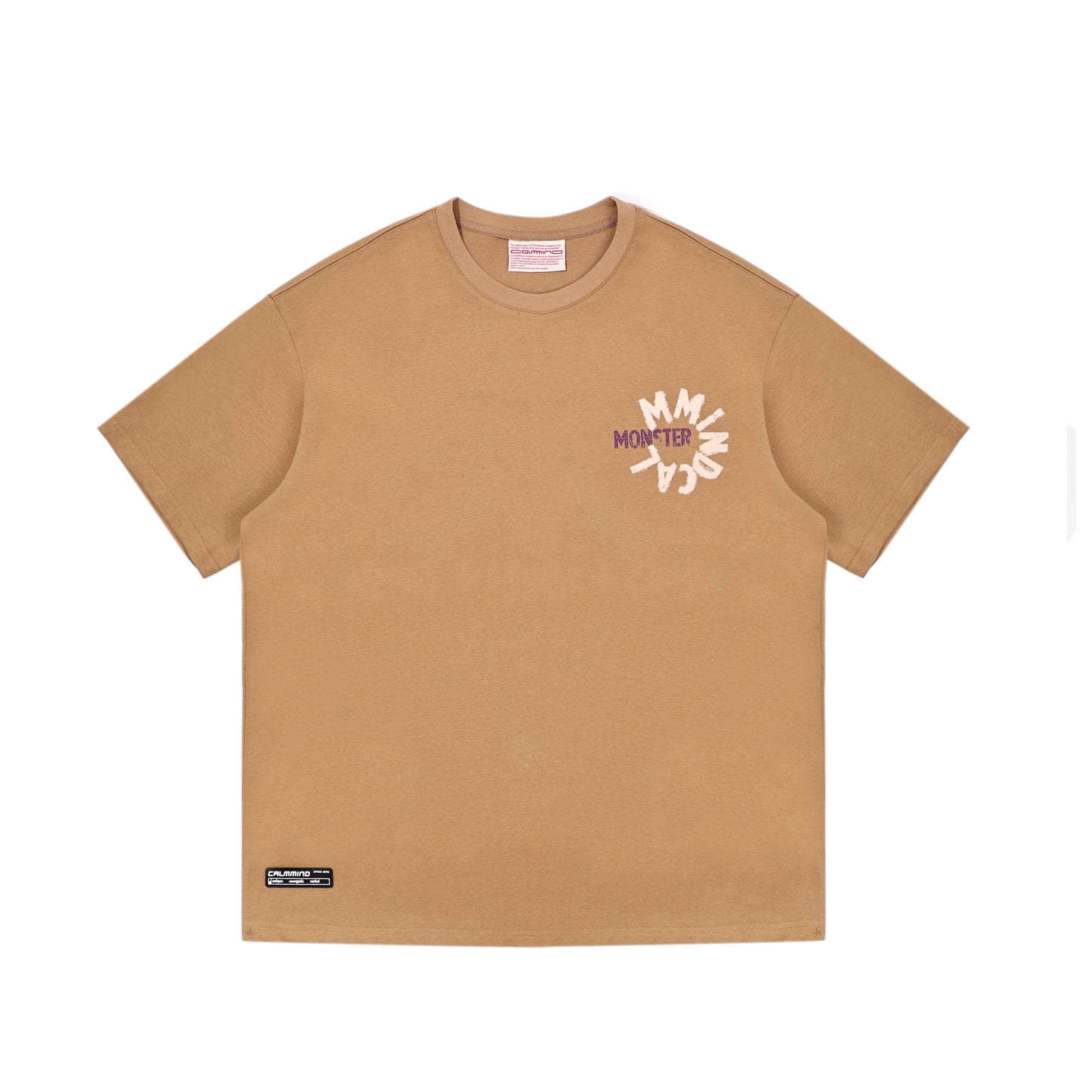 Rotating letter patch T-shirt