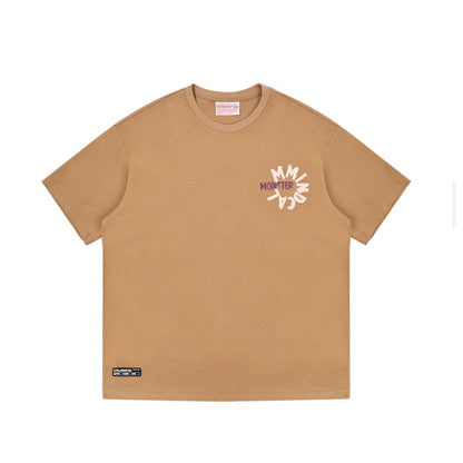 Rotating letter patch T-shirt