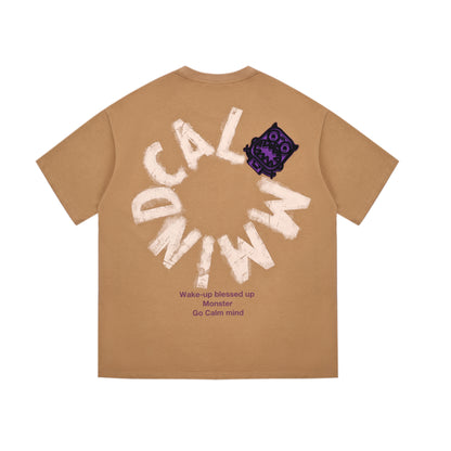 Rotating letter patch T-shirt