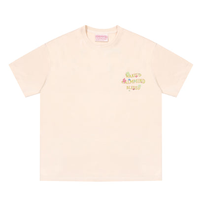 Flag letter flower T-shirt