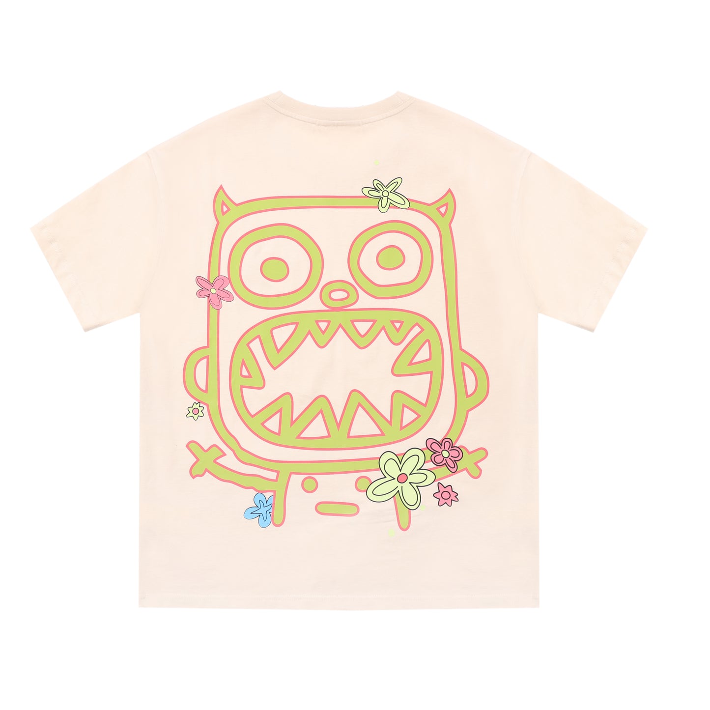 Flag letter flower T-shirt