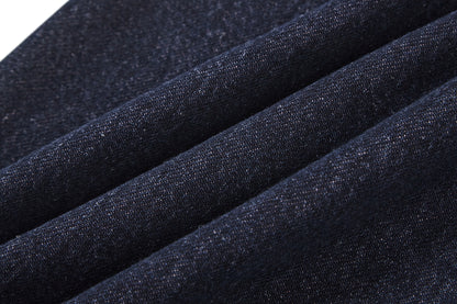 felt embroidered washed jeans