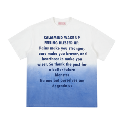 Collision color suspension screen T-shirt