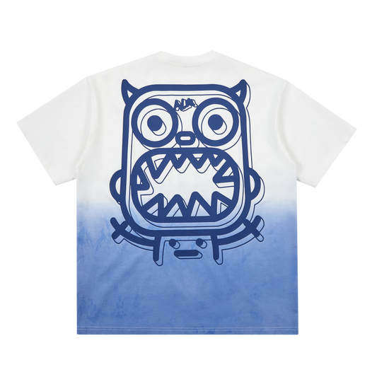 Collision color suspension screen T-shirt