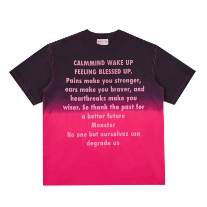 Collision color suspension screen T-shirt