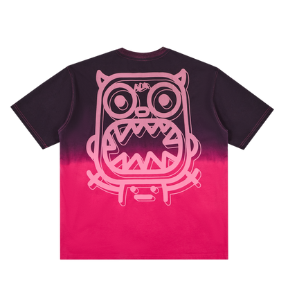 Collision color suspension screen T-shirt